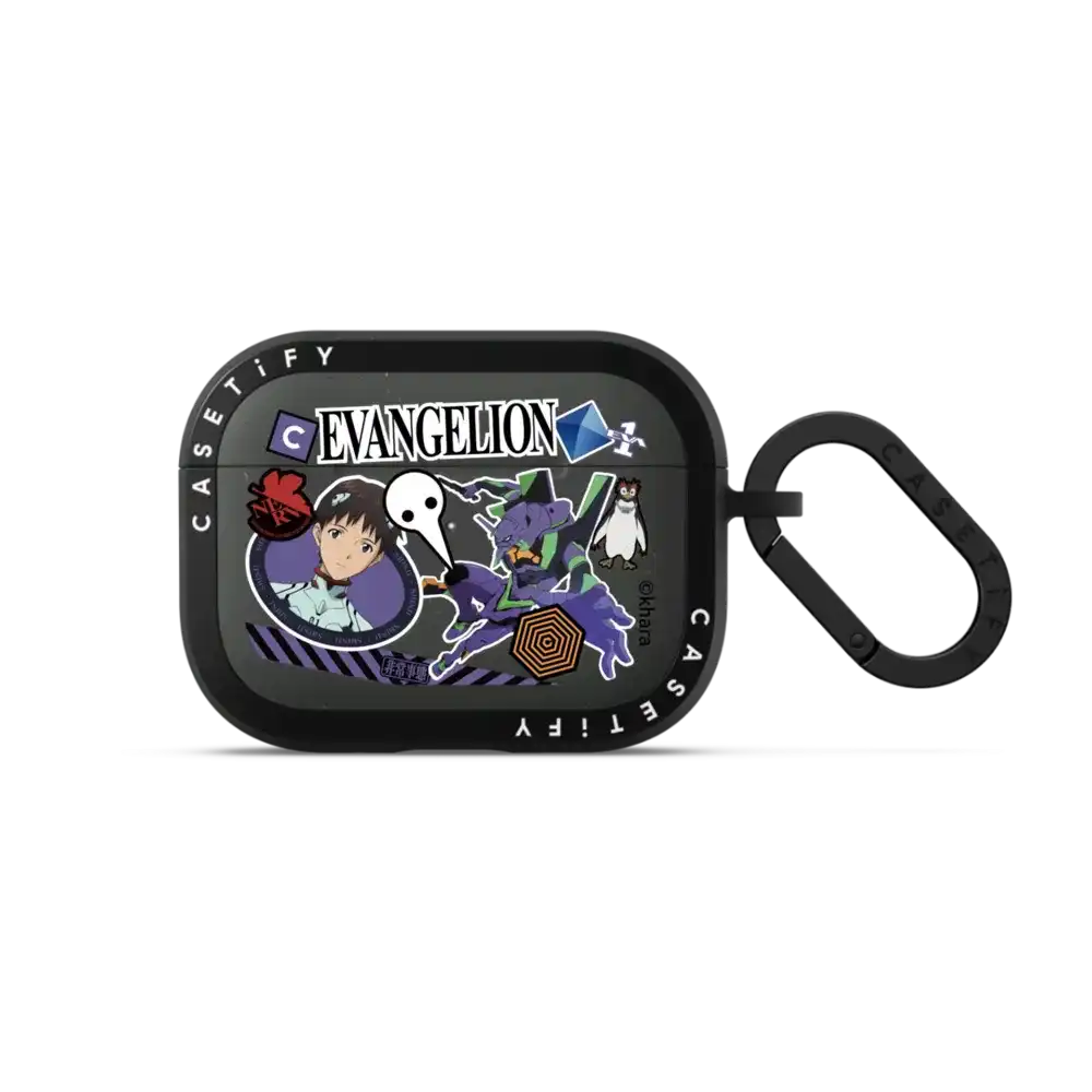 Evangelion Sticker Earbuds Case