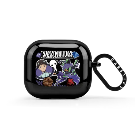 Evangelion Sticker Earbuds Case