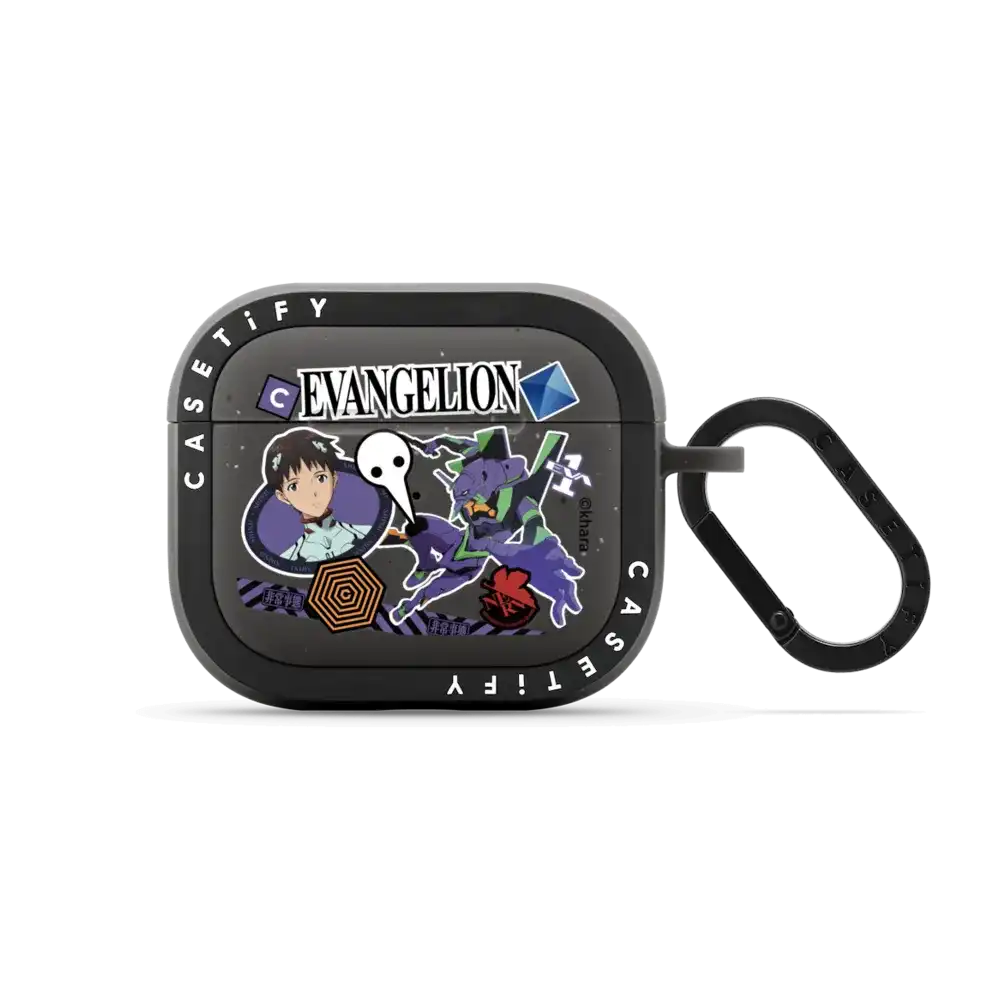 Evangelion Sticker Earbuds Case