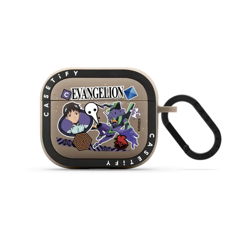 Evangelion Sticker Earbuds Case