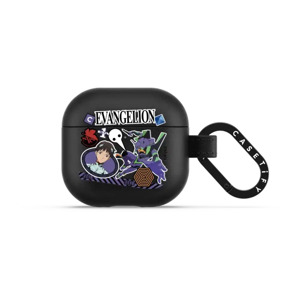 Evangelion Sticker Earbuds Case