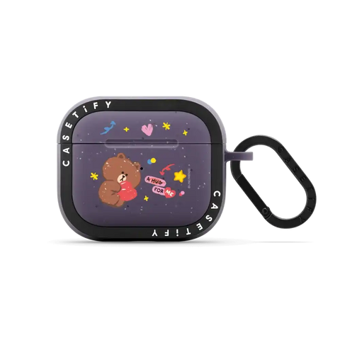 LINE FRIENDS BROWN Earbuds Case
