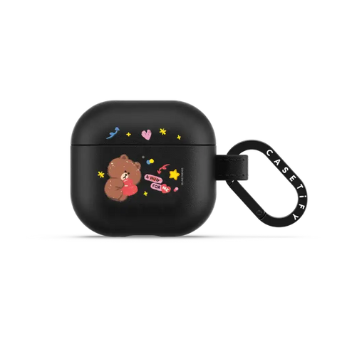 LINE FRIENDS BROWN Earbuds Case
