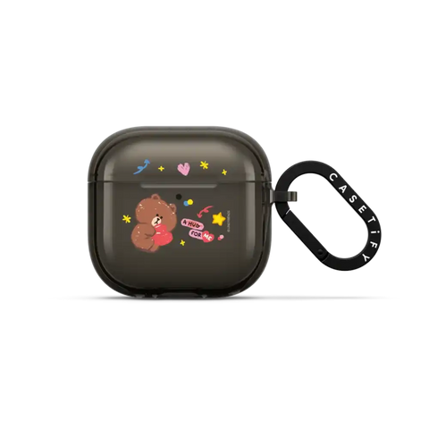 LINE FRIENDS BROWN Earbuds Case