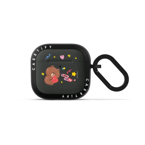 LINE FRIENDS BROWN Earbuds Case