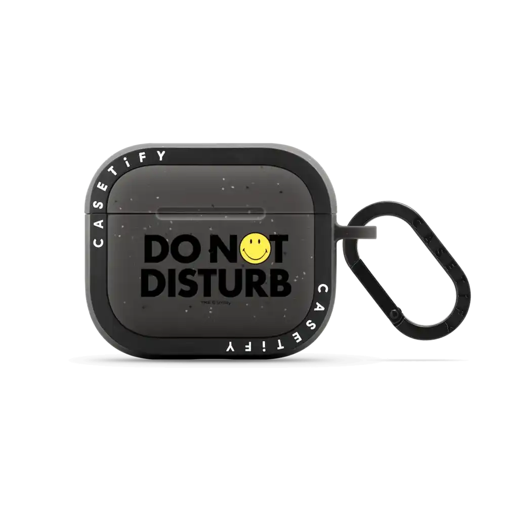 Smiley DO NOT DISTURB Earbuds Case