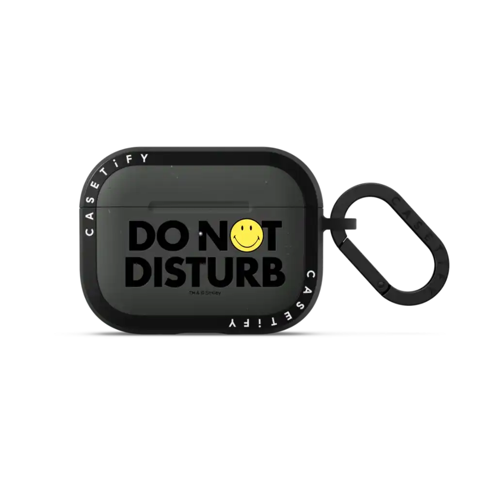 Smiley DO NOT DISTURB Earbuds Case