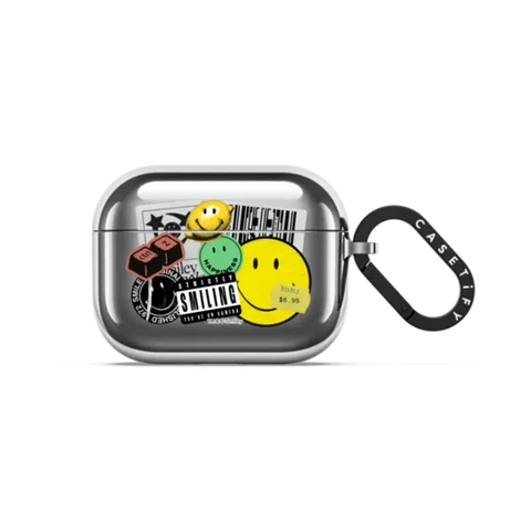 Smiley Sticker Earbuds Case
