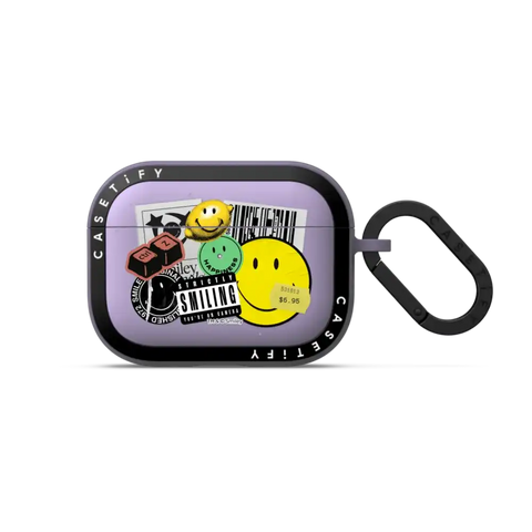Smiley Sticker Earbuds Case