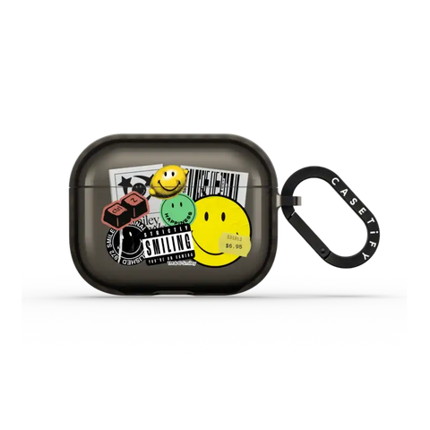 Smiley Sticker Earbuds Case