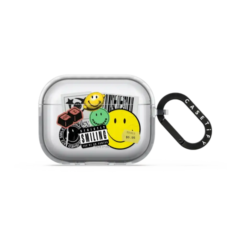 Smiley Sticker Earbuds Case