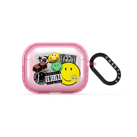 Smiley Sticker Earbuds Case