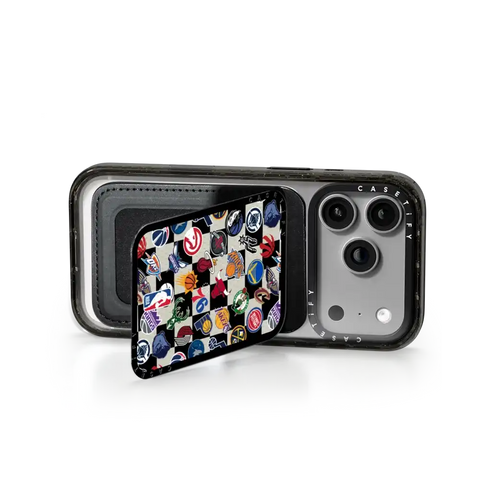NBA Checkered Logo Magsafe Cardholder Stand