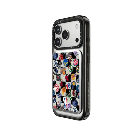 NBA Checkered Logo Magsafe Cardholder Stand