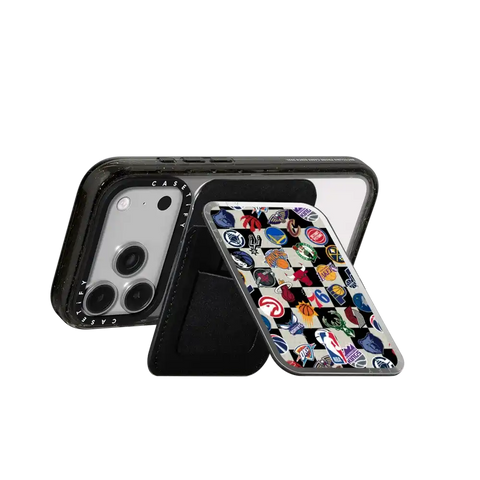 NBA Checkered Logo Magsafe Cardholder Stand
