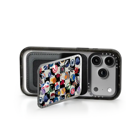 NBA Checkered Logo Magsafe Cardholder Stand