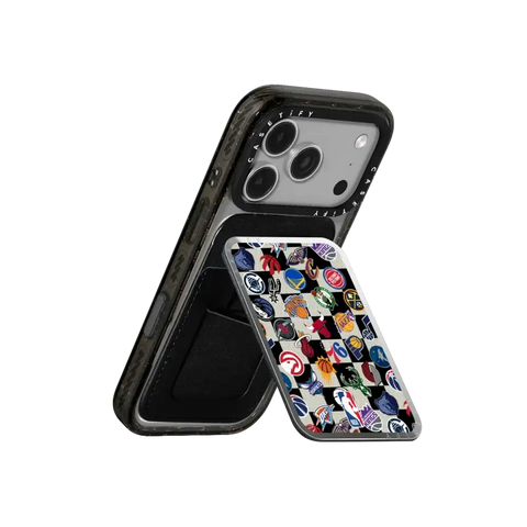 NBA Checkered Logo Magsafe Cardholder Stand