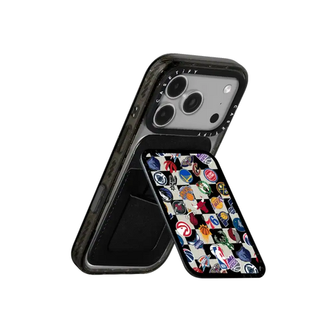 NBA Checkered Logo Magsafe Cardholder Stand