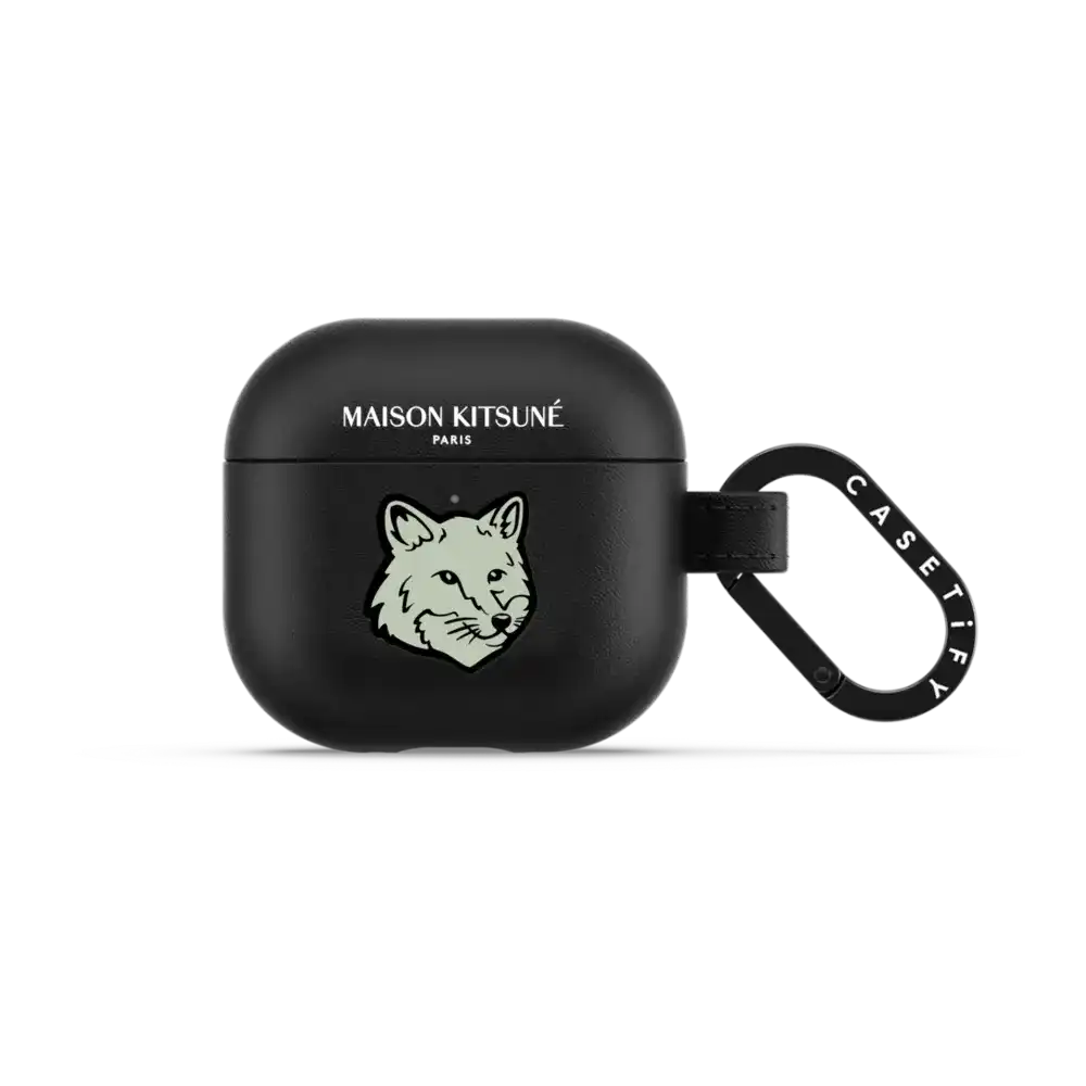 Maison Kitsuné Soft Mint Fox Head Earbuds Case