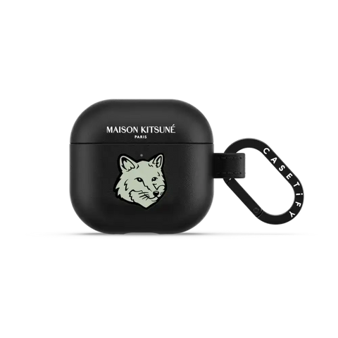 Maison Kitsuné Soft Mint Fox Head Earbuds Case