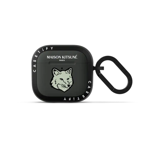 Maison Kitsuné Soft Mint Fox Head Earbuds Case