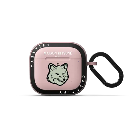 Maison Kitsuné Soft Mint Fox Head Earbuds Case