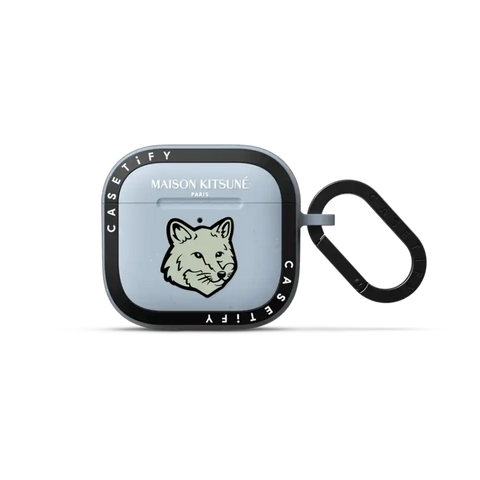 Maison Kitsuné Soft Mint Fox Head Earbuds Case