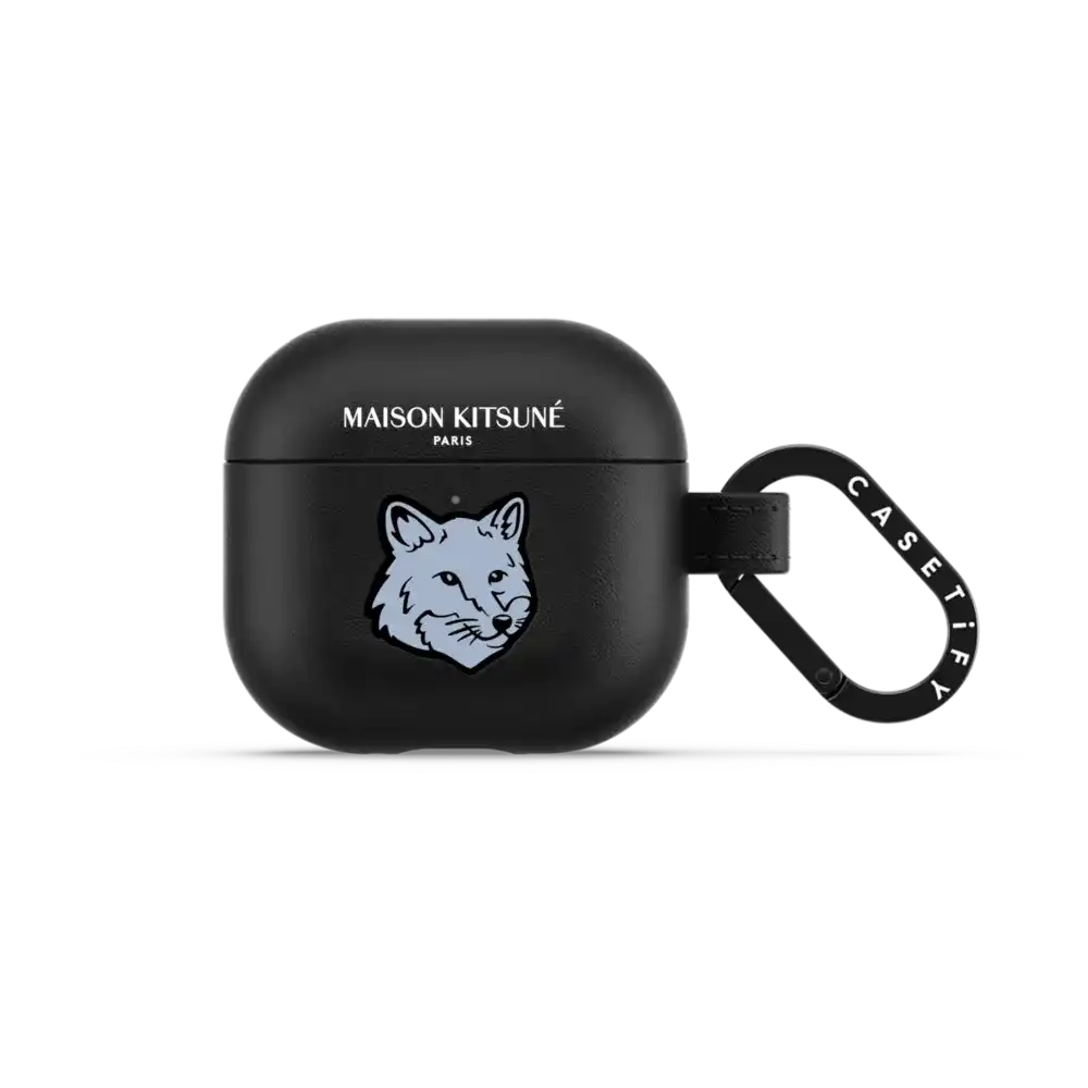 Maison Kitsuné Pure Blue Fox Head Earbuds Case