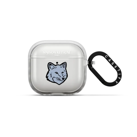 Maison Kitsuné Pure Blue Fox Head Earbuds Case