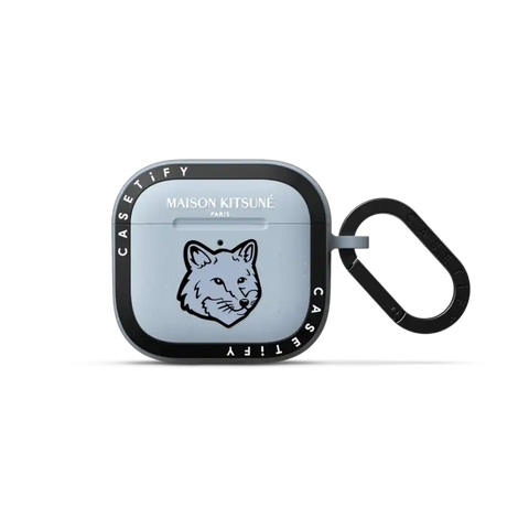 Maison Kitsuné Pure Blue Fox Head Earbuds Case