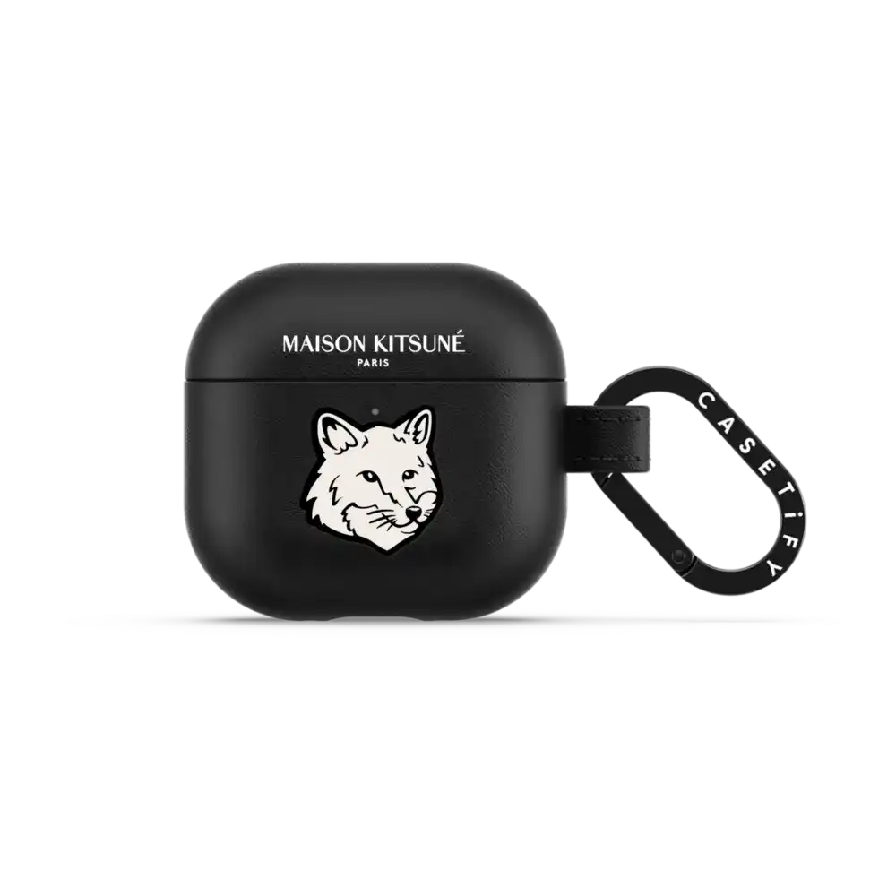 Maison Kitsuné Dove White Fox Head Earbuds Case