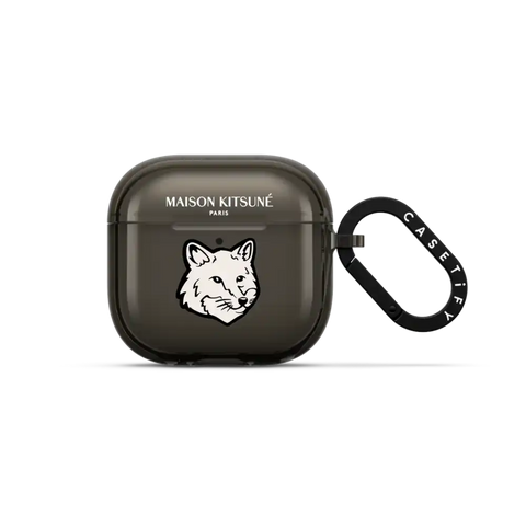 Maison Kitsuné Dove White Fox Head Earbuds Case