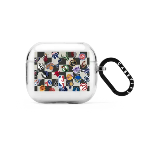 NBA Checkered Logo Earbuds Case