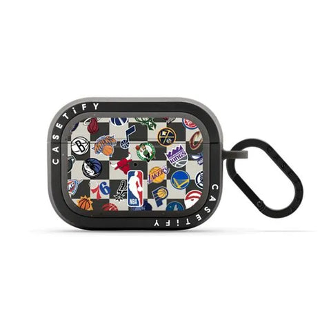 NBA Checkered Logo Earbuds Case