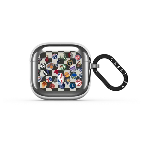 NBA Checkered Logo Earbuds Case