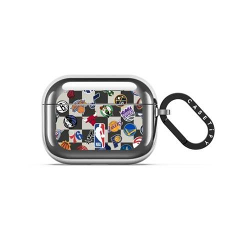 NBA Checkered Logo Earbuds Case
