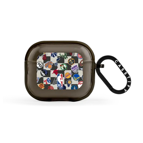 NBA Checkered Logo Earbuds Case