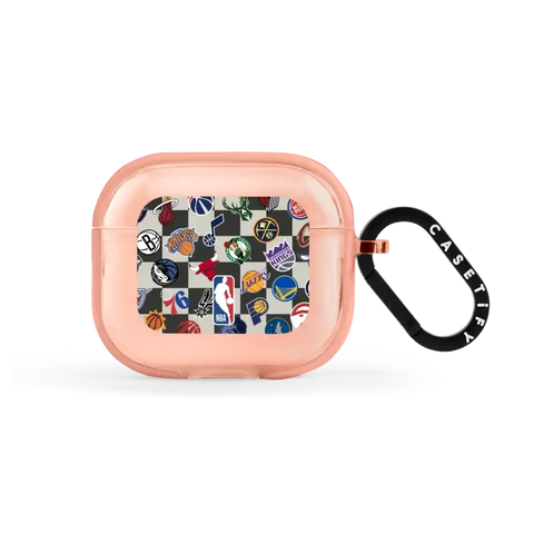 NBA Checkered Logo Earbuds Case