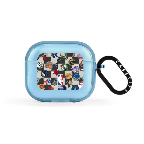 NBA Checkered Logo Earbuds Case