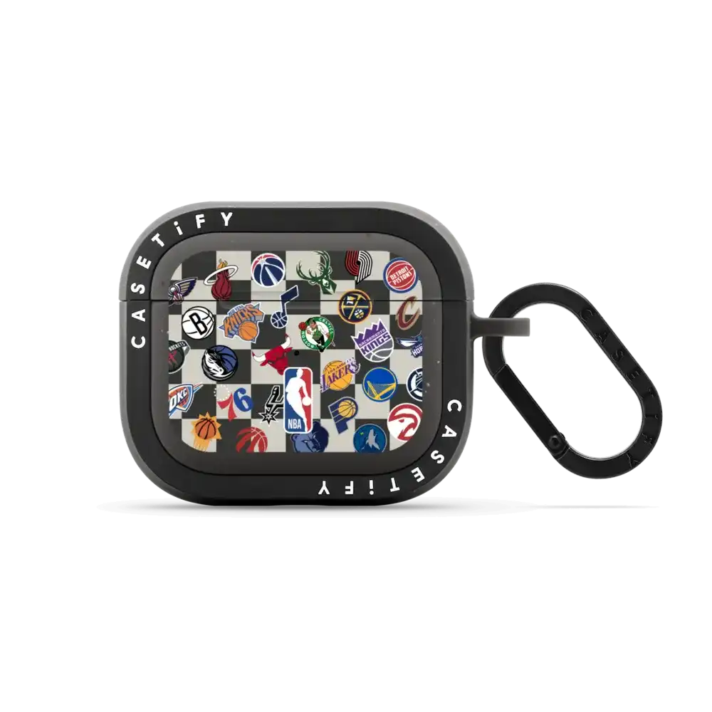NBA Checkered Logo Earbuds Case