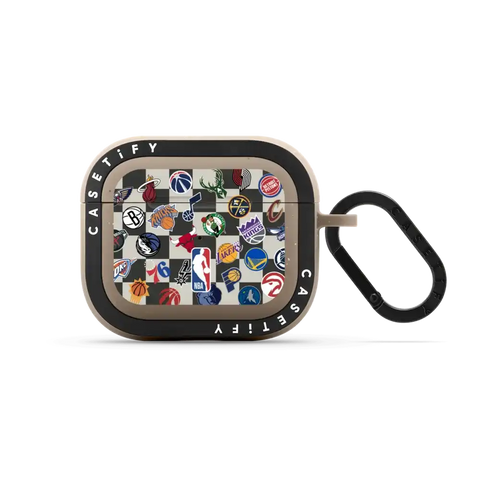 NBA Checkered Logo Earbuds Case