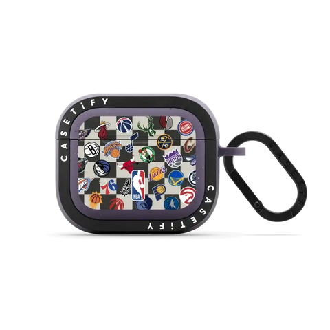 NBA Checkered Logo Earbuds Case