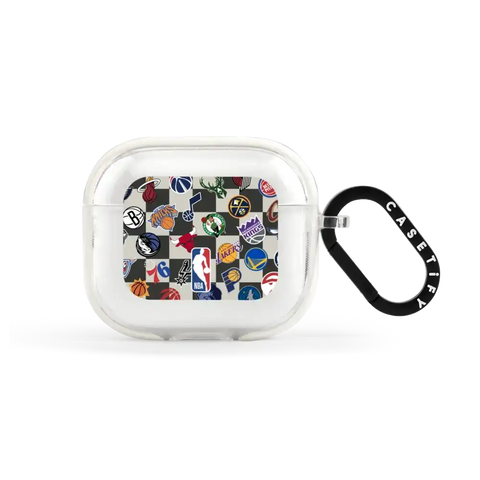 NBA Checkered Logo Earbuds Case