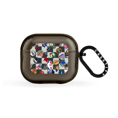 NBA Checkered Logo Earbuds Case