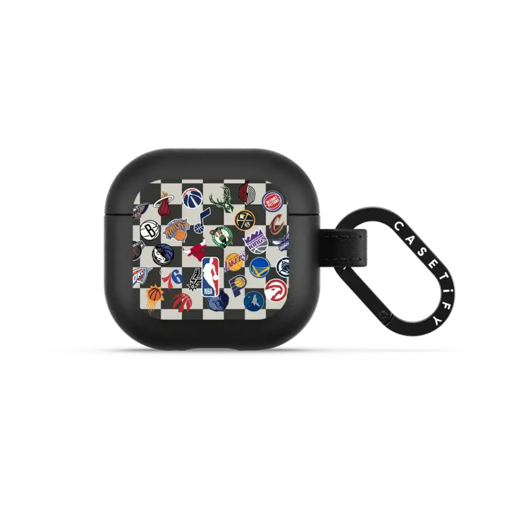 NBA Checkered Logo Earbuds Case