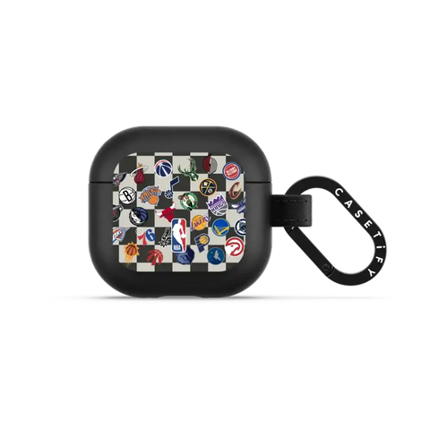 NBA Checkered Logo Earbuds Case