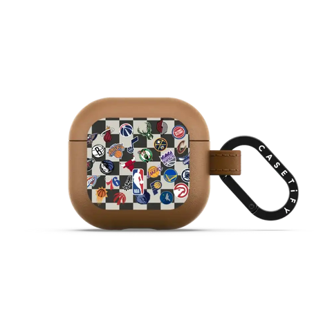 NBA Checkered Logo Earbuds Case