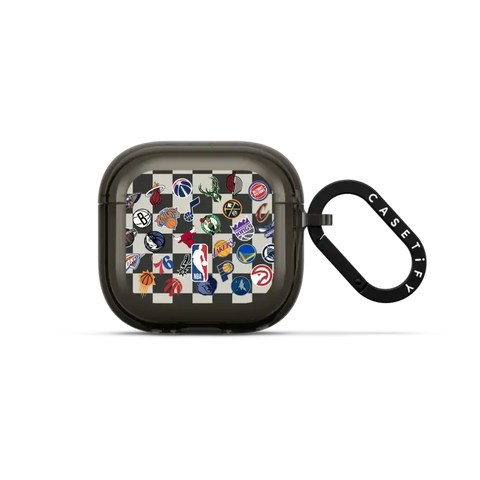 NBA Checkered Logo Earbuds Case
