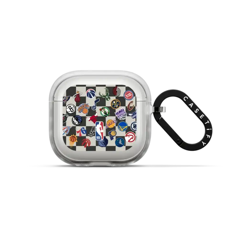 NBA Checkered Logo Earbuds Case