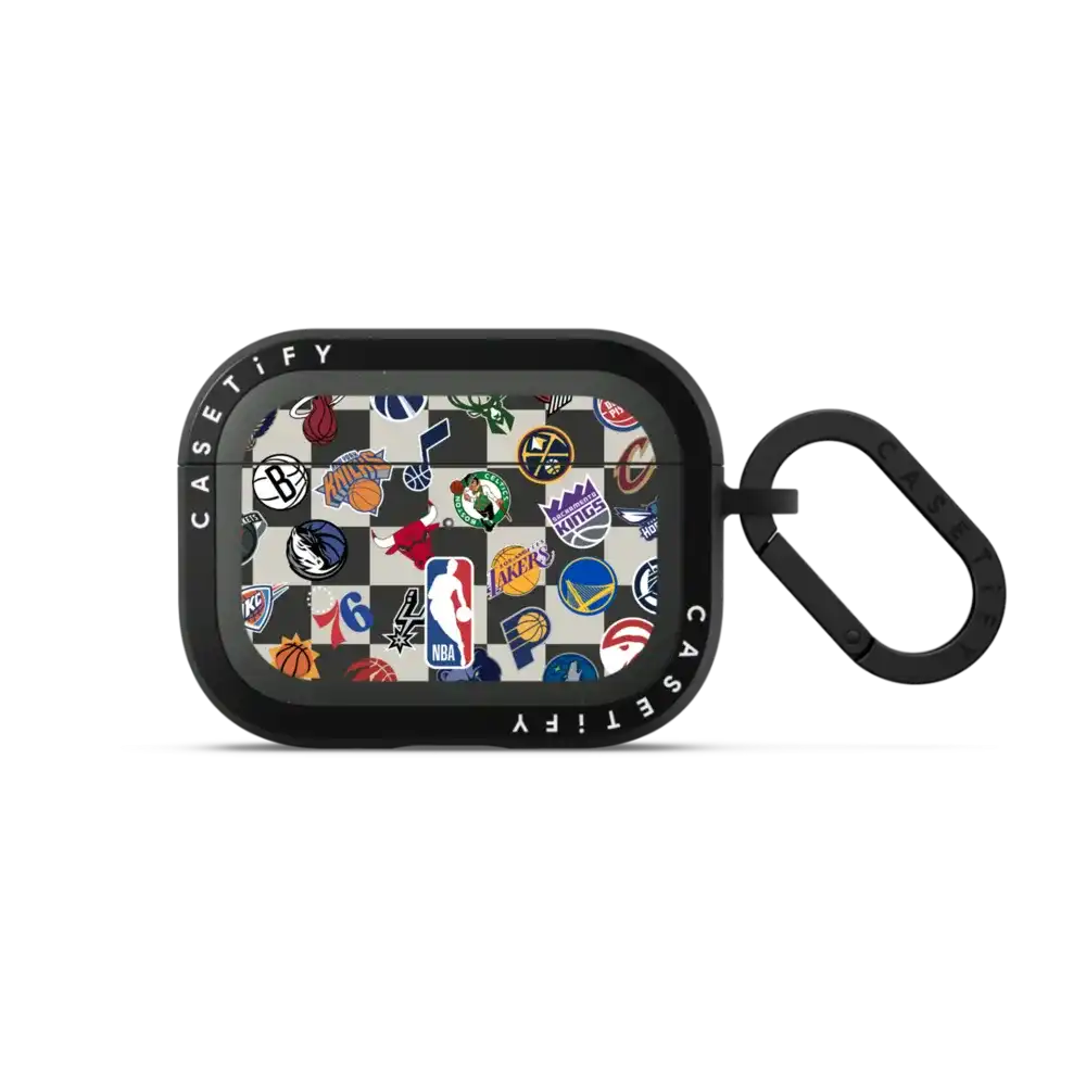 NBA Checkered Logo Earbuds Case
